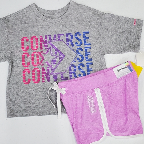🆕️ Converse Tee & Shorts - Picture 3 of 5